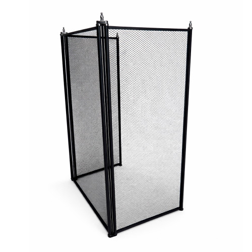 Экран каминный EVEREST FS202-B-A черный (81*132см)