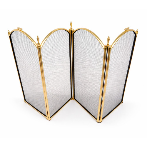 Экран каминный EVEREST FS201-P-A латунь (81*132см)