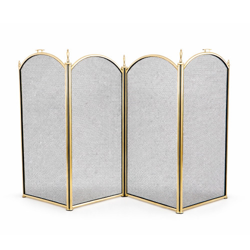 Экран каминный EVEREST FS201-P-A латунь (81*132см)