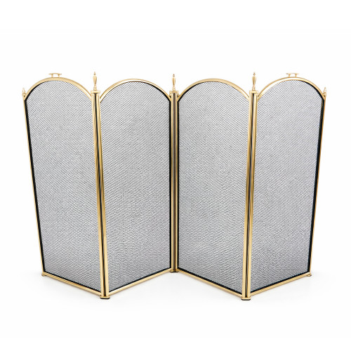 Экран каминный EVEREST FS201-P-A латунь (81*132см)