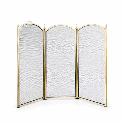 Экран каминный EVEREST FS201-P-A латунь (81*132см)