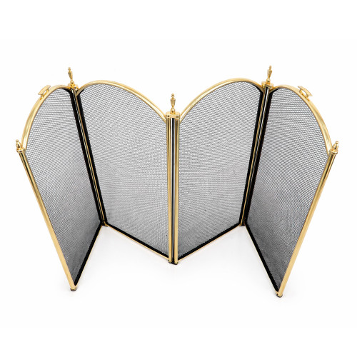 Экран каминный EVEREST FS201-P-A латунь (81*132см)