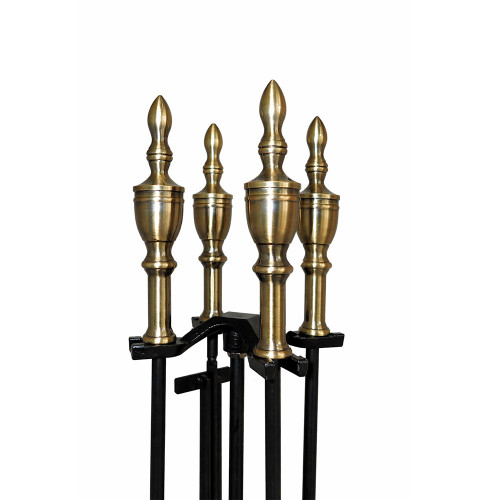 Набор каминный EVEREST K81-АВ античная латунь/черный (22*81см)