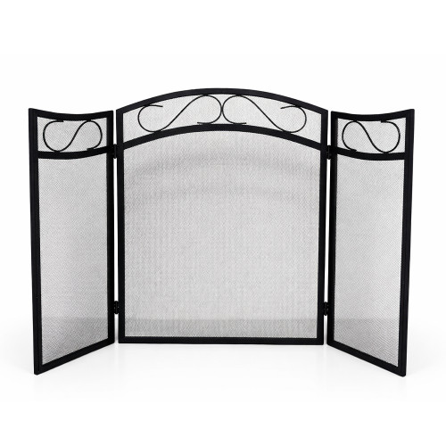 Экран каминный EVEREST FS132-B черный (79*118см)