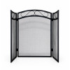 Экран каминный EVEREST FS132-B черный (79*118см)
