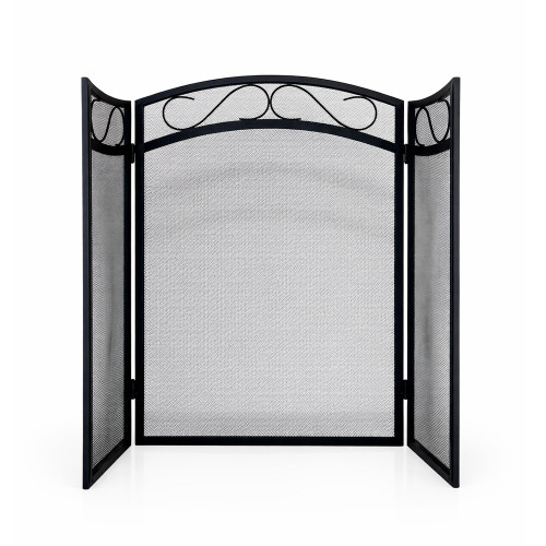 Экран каминный EVEREST FS132-B черный (79*118см)