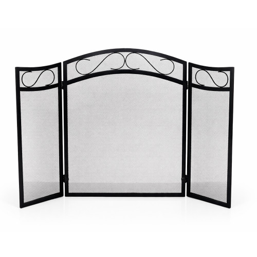 Экран каминный EVEREST FS132-B черный (79*118см)