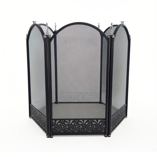 Экран каминный EVEREST FS203-B черный (61*96см)