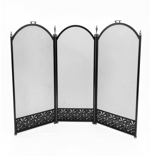 Экран каминный EVEREST FS203-B черный (61*96см)