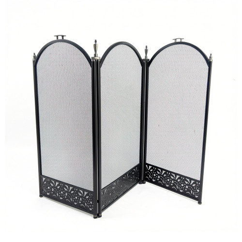 Экран каминный EVEREST FS203-B черный (61*96см)