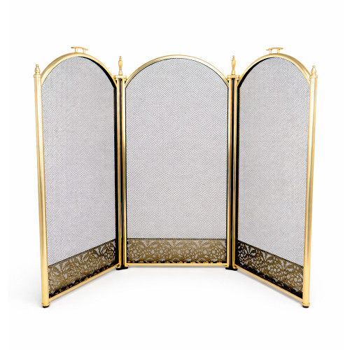 Экран каминный EVEREST FS203-P латунь (61*96см)