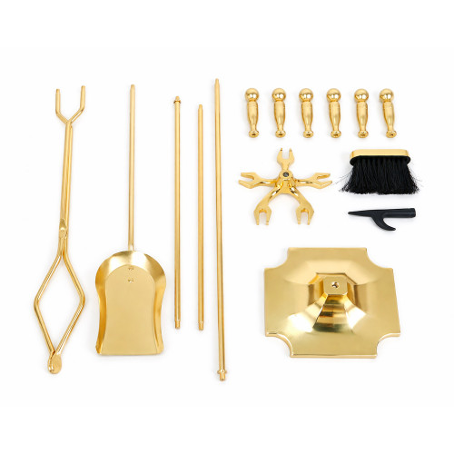 Набор каминный EVEREST K1-P латунь (19*19*81см)