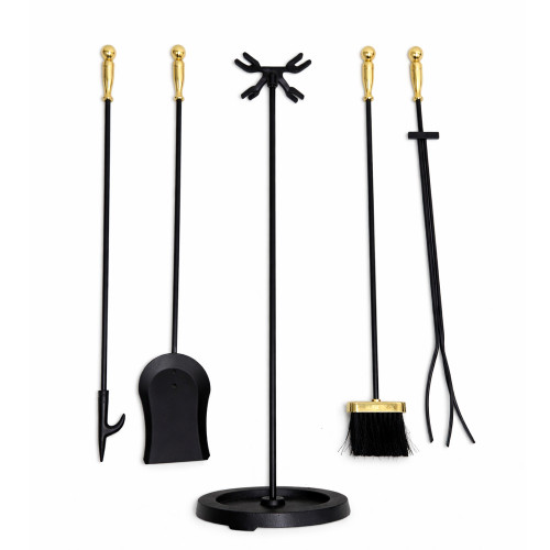 Набор каминный EVEREST K82-PB латунь/черный (22*80см)