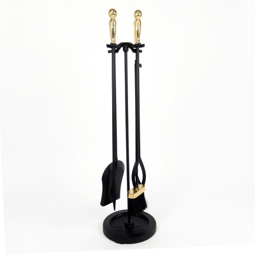 Набор каминный EVEREST K82-PB латунь/черный (22*80см)