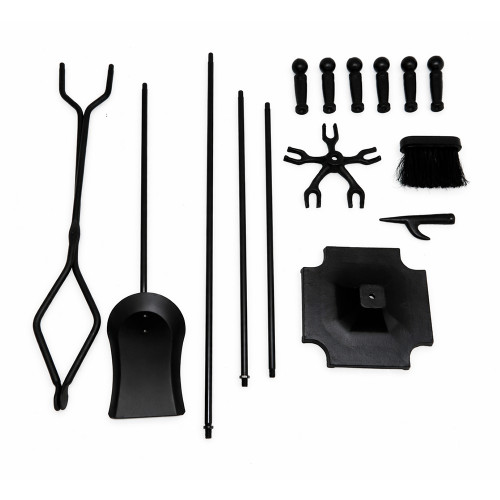 Набор каминный EVEREST K1-B черный (19*19*81см)