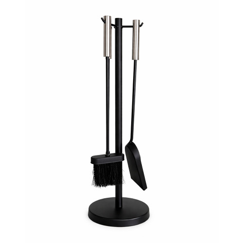 Набор каминный EVEREST K239-XB никель/черный (15*15*56см)