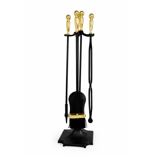 Набор каминный EVEREST K1-PB латунь/черный (19*19*81см)