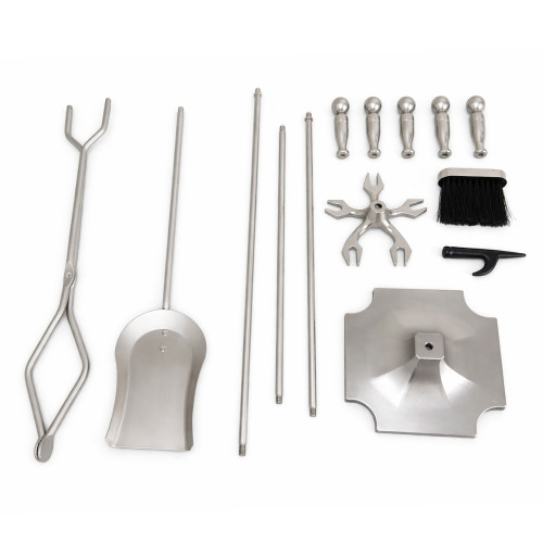 Набор каминный EVEREST K1-S никель (19*19*81см)