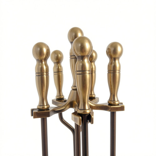 Набор каминный EVEREST K1-А  античная латунь (19*19*81см)