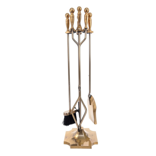 Набор каминный EVEREST K1-А  античная латунь (19*19*81см)