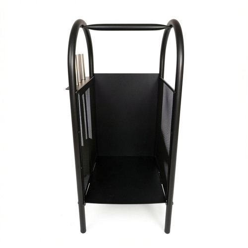 Дровница EVEREST H100-B-B черный (35*32*81см)