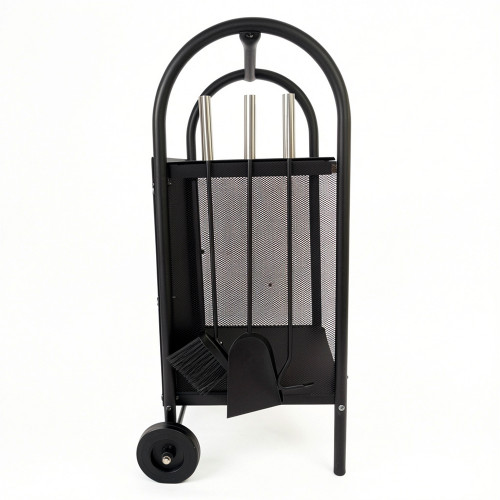 Дровница EVEREST H100-B-B черный (35*32*81см)