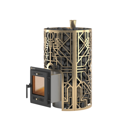 Печь для бани Эверест Steam Master GALAXY 24 INOX (210М) GOLD диаметр дымохода: 115 мм