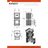 Печь для бани Эверест Легкий пар Профи диаметр дымохода: 120 мм