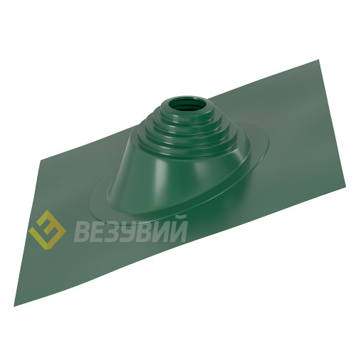 Кровельный проходник для дымохода ВЕЗУВИЙ №17 (455х455мм) угл,  силикон