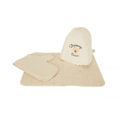 Комплект (шапка, коврик, рукавичка) (арт.4000)