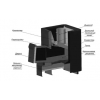 Печь Термофор Колибри 9 антрацит диаметр дымохода: 115 мм