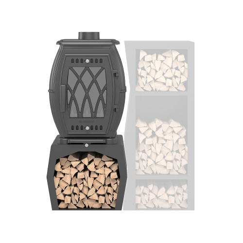 Печь-камин Везувий BX-09М Антрацит