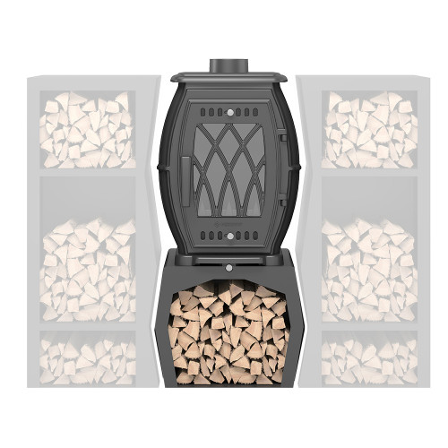 Печь-камин Везувий BX-09М Антрацит