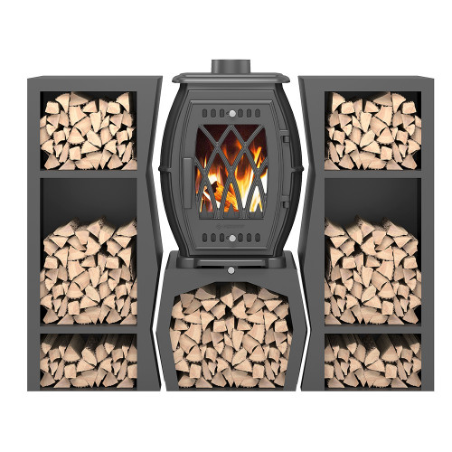 Печь-камин Везувий BX-09М Антрацит