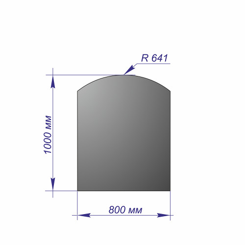 Лист напольный 1000*800*1,5 R641 антрацит