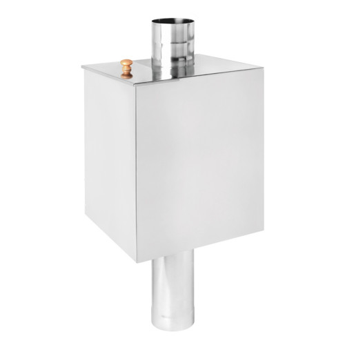 Бак на трубе 40л Ø115 (Прямоуг) (AISI 439) L-800 (ММ)