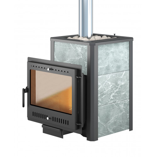 Печь ВЕЗУВИЙ Легенда 22 Панорама М талькохлорит
