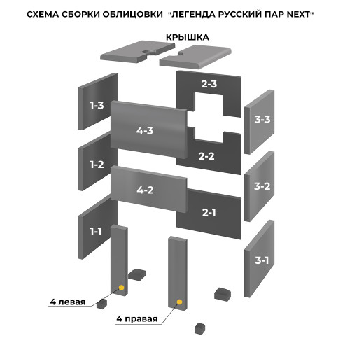 Печь для бани Легенда Русский пар 18 (505) НЕКСТ Пироксенит, S-40