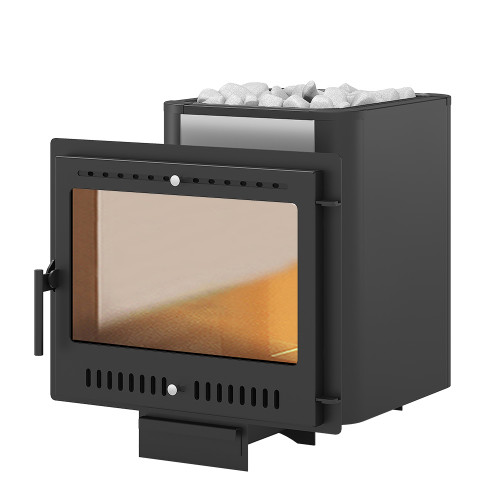 Печь ВЕЗУВИЙ Сенсация 16 Антрацит Панорама М