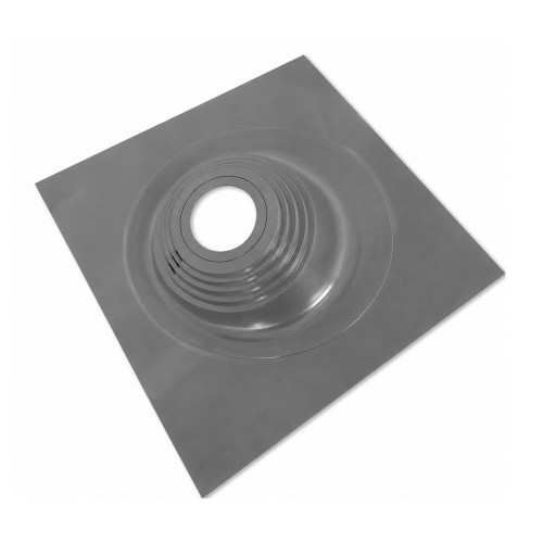 Кровельный проход ВЕЗУВИЙ №17 (д.75-200мм, 455х455мм) угл, силикон, Графит