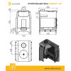 Печь отопительная Везувий Комфорт 100 (ДТ-3С) диаметр дымохода: 115 мм