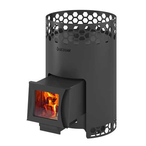 Печь для бани Везувий Чёрная Пчёлка 20 С