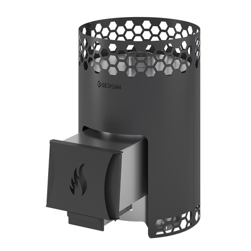 Печь для бани Везувий Чёрная Пчёлка 20 INOX