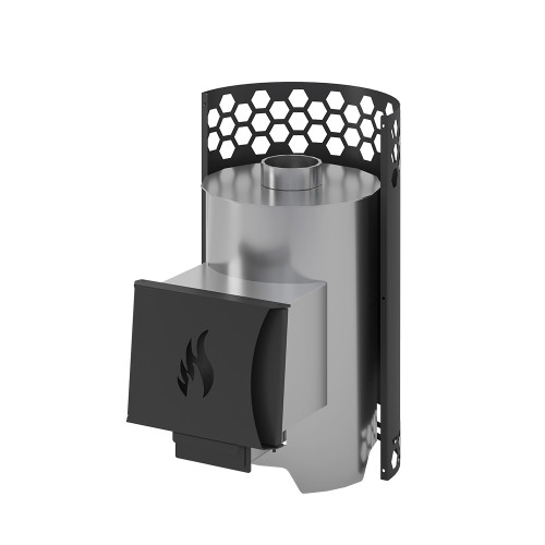 Печь для бани Везувий Чёрная Пчёлка INOX