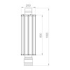 Экономайзер д.115 (AISI 439, 10 плит 600мм) Талькохлорит диаметр дымохода: 115 мм