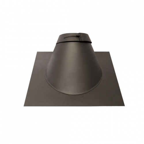 Проходник кровельный BLACK (AISI 430/0,5мм) д.200 диаметр дымохода: 200 мм