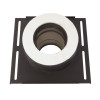 Площадка монтажная BLACK (AISI 430/1,0мм, KERALUX) д.150х250, 350*350мм диаметр дымохода: 150х250 мм