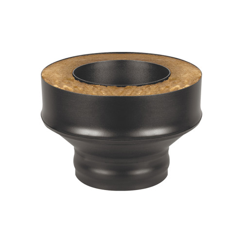Старт-сэндвич BLACK (AISI 430/0,8мм) (ММ) диаметр дымохода: 115х200 мм