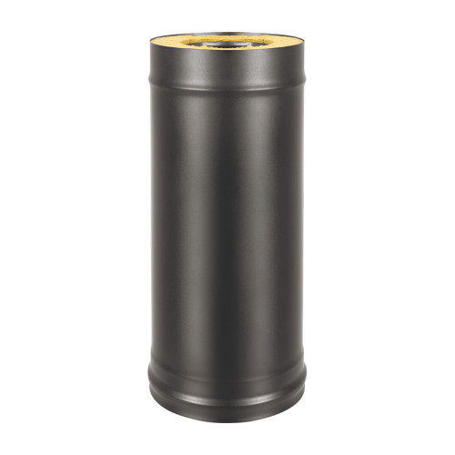 Сэндвич-труба BLACK (AISI 430/0,8мм), L-1м диаметр дымохода: 115х200 мм