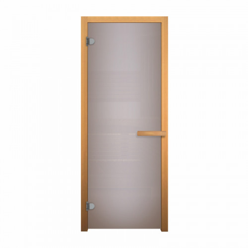 Дверь стекло  Сатин Матовая 190х70 (6мм, 2 петли 716 GB) (ОСИНА)